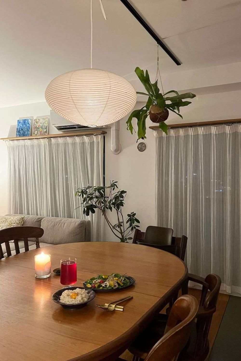 Lampa wisząca z papieru washi 15A 21A 26A