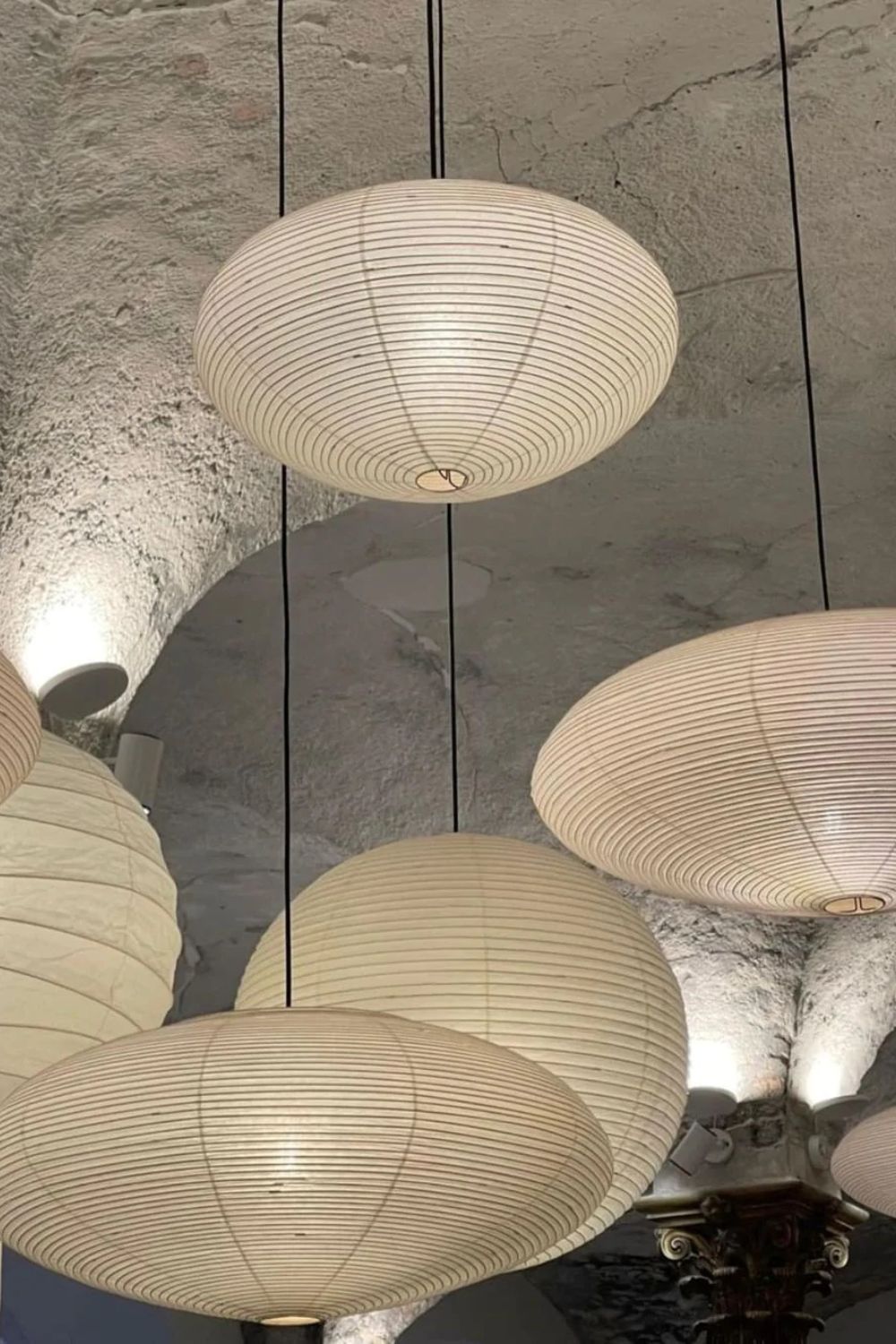 Lampa wisząca z papieru washi 15A 21A 26A