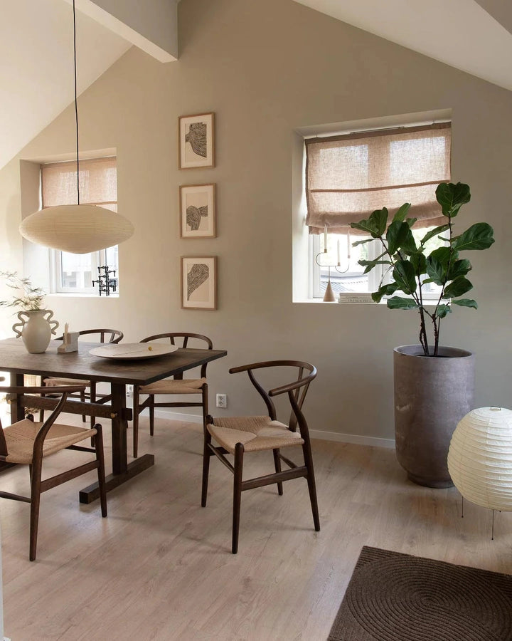 Lampa z papieru washi 15A, z przewodem zawieszanym na haku