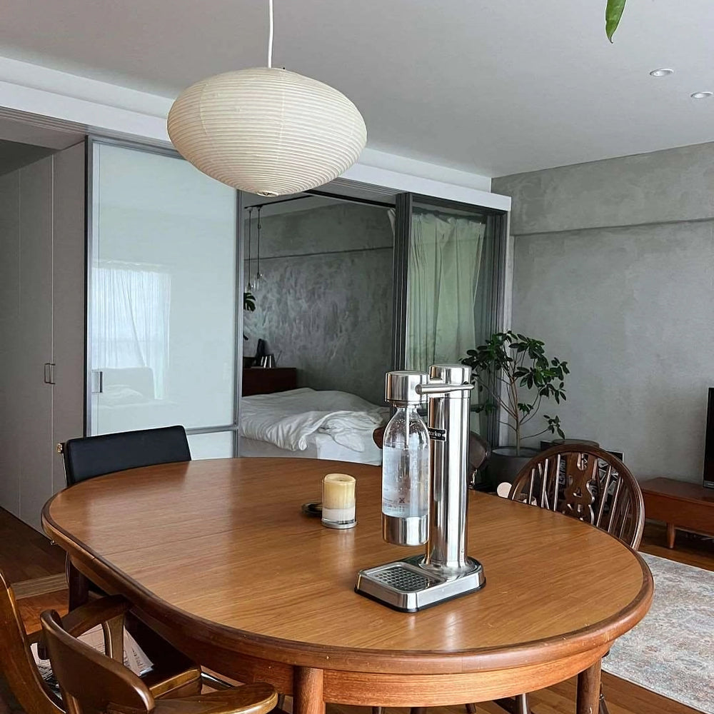 Lampa z papieru washi 15A, z przewodem zawieszanym na haku