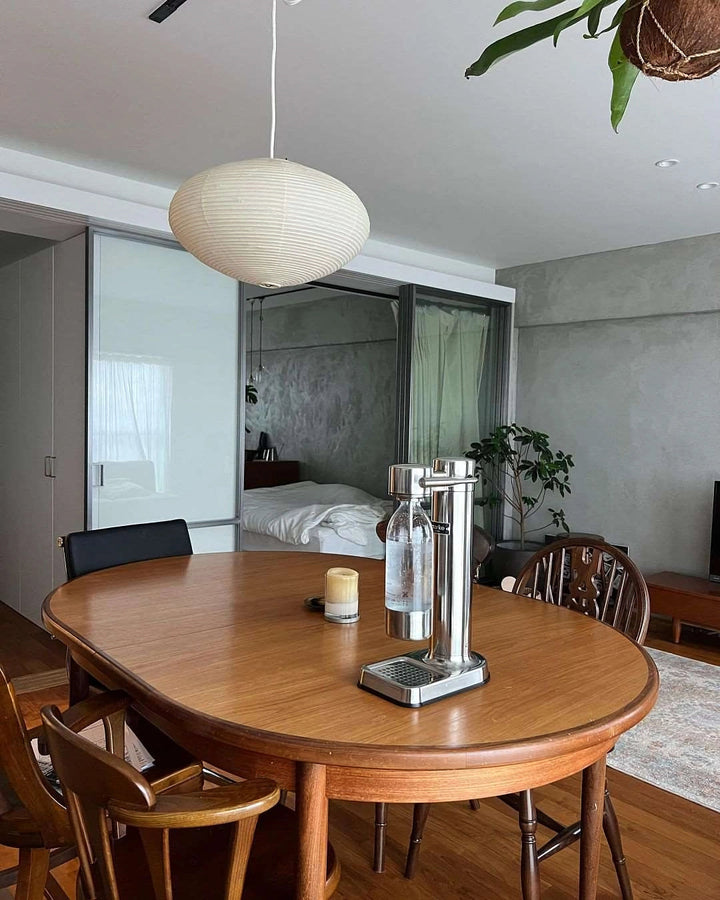 Lampa z papieru washi 15A, z przewodem zawieszanym na haku