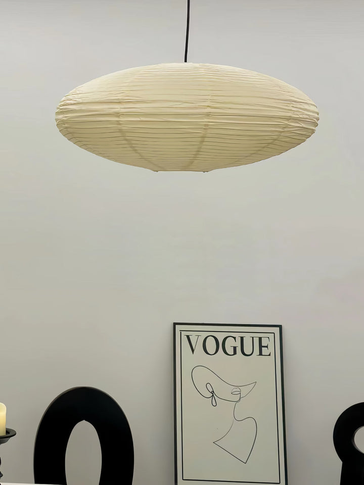 Lampa z papieru washi 15A, z przewodem zawieszanym na haku