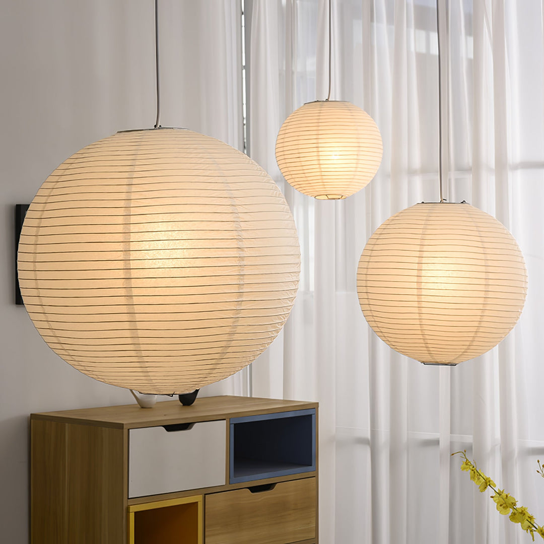 Lampa Wisząca z Papieru Washi A