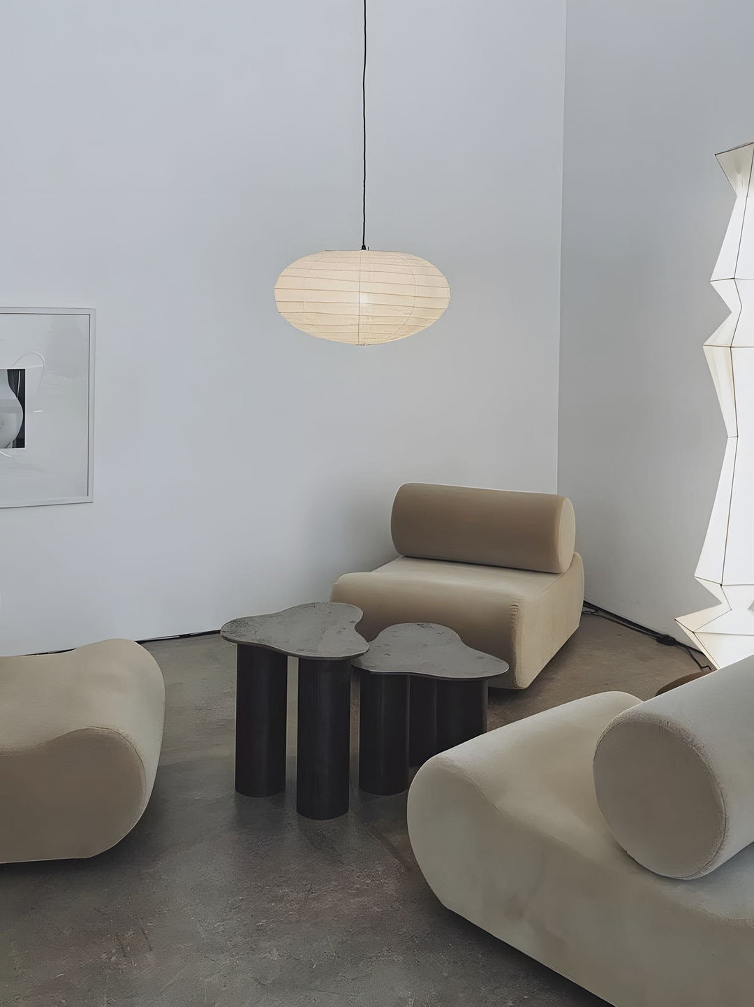 Lampa wisząca z papieru washi EN