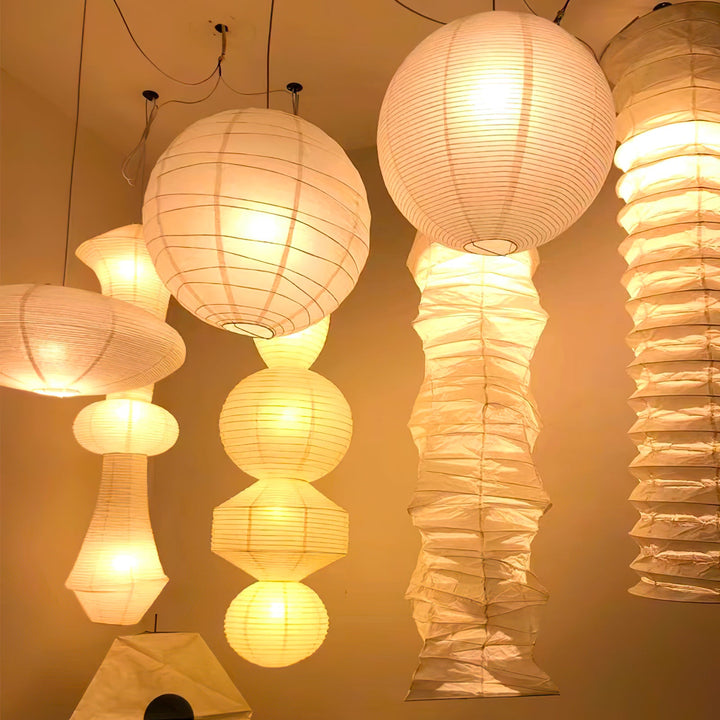 Lampa Wisząca z Papieru Washi A