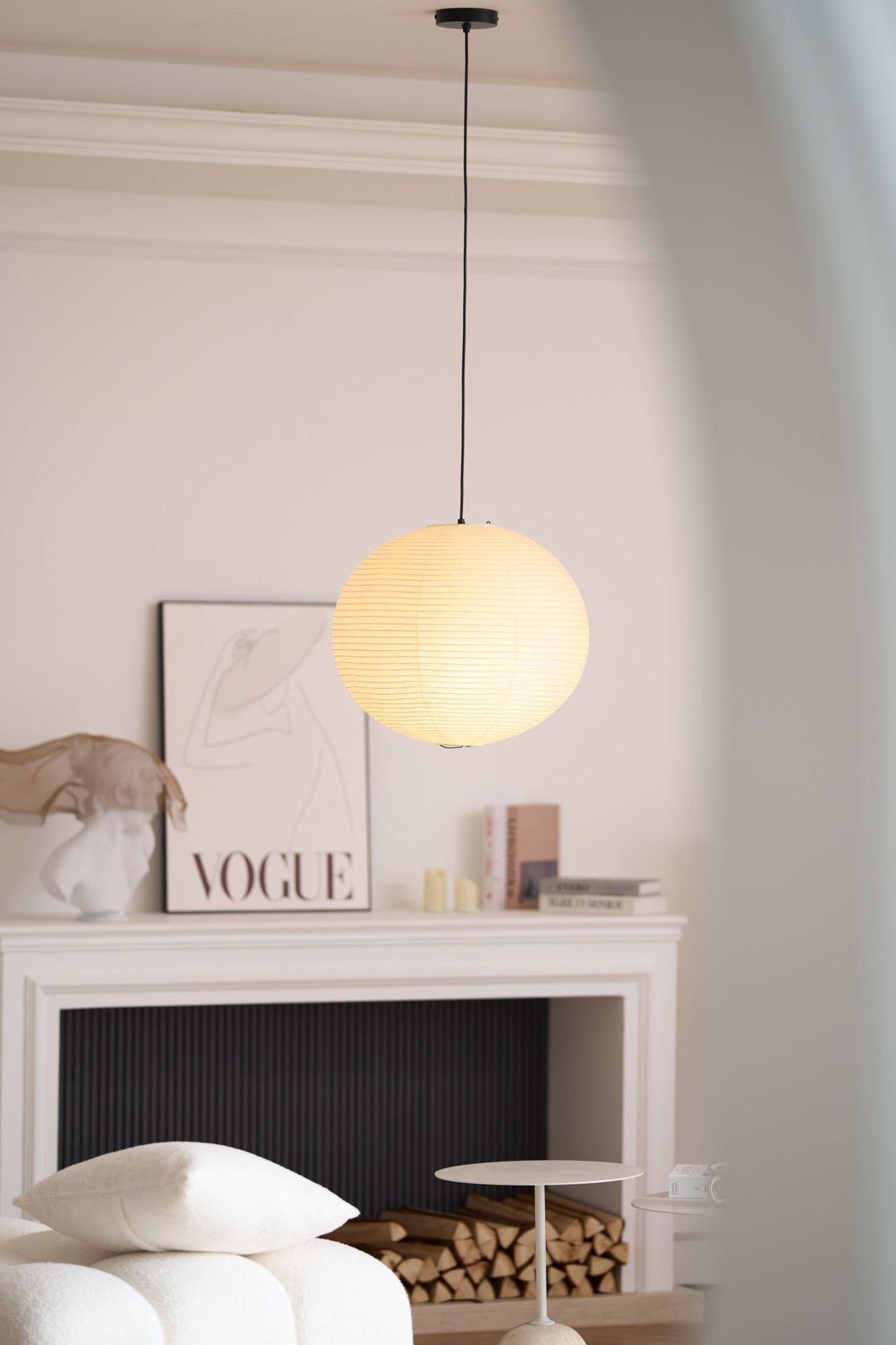 Lampa Wisząca z Papieru Washi A