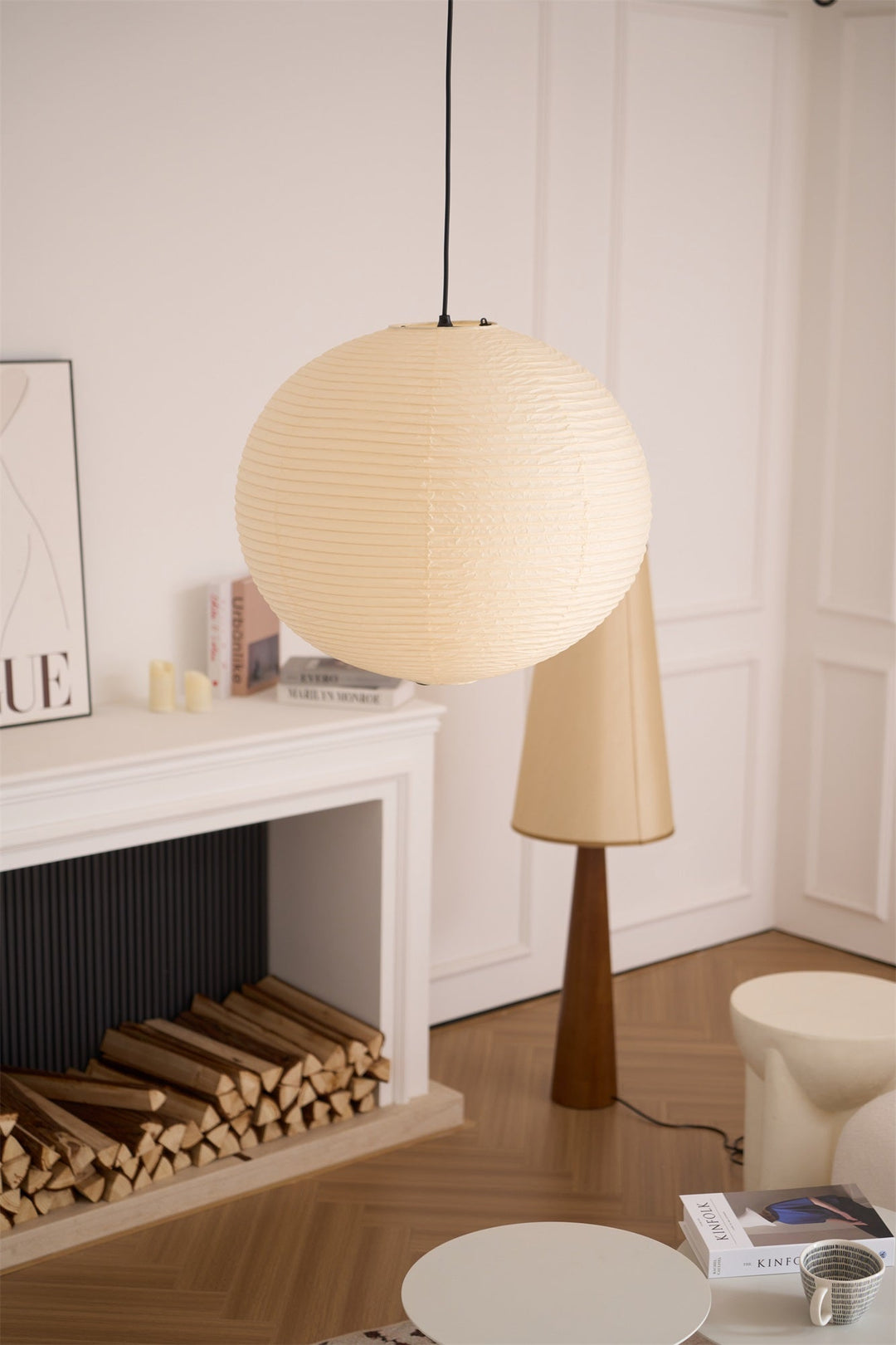 Lampa Wisząca z Papieru Washi A