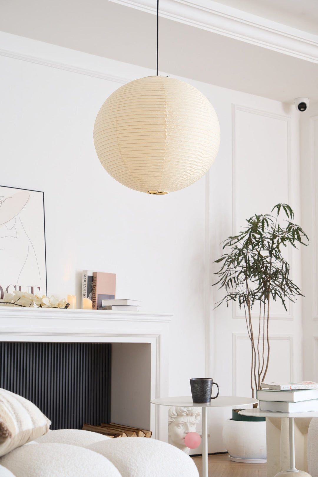 Lampa Wisząca z Papieru Washi A