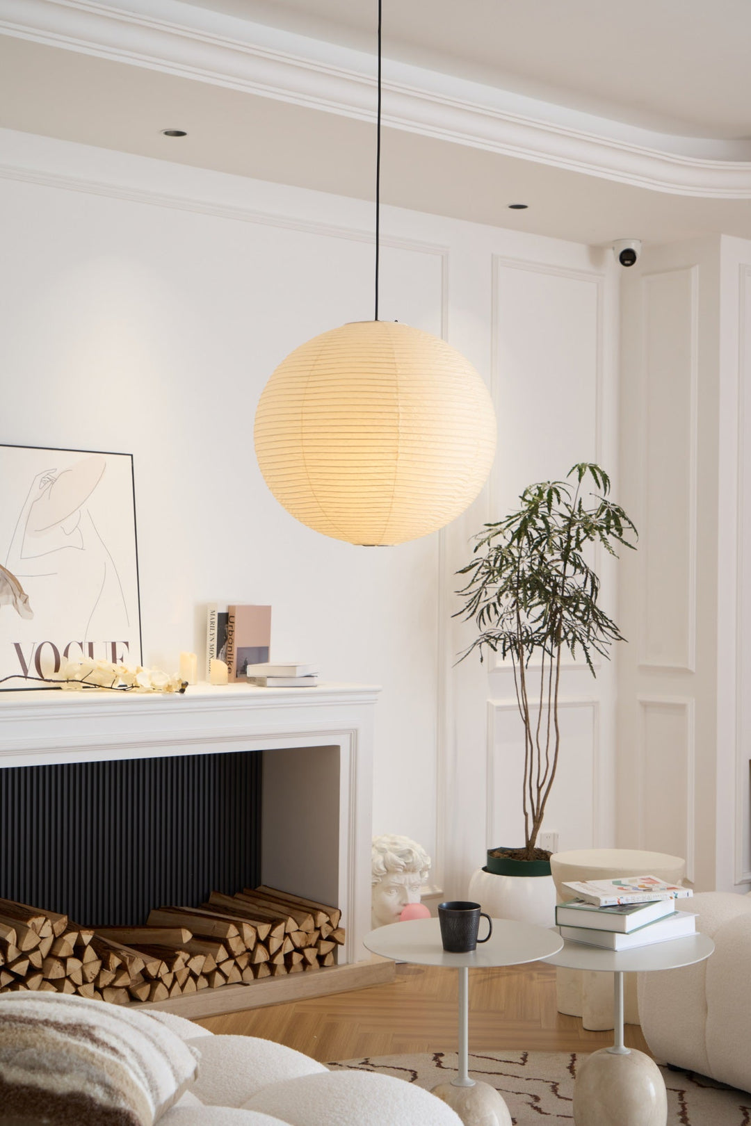 Lampa Wisząca z Papieru Washi A
