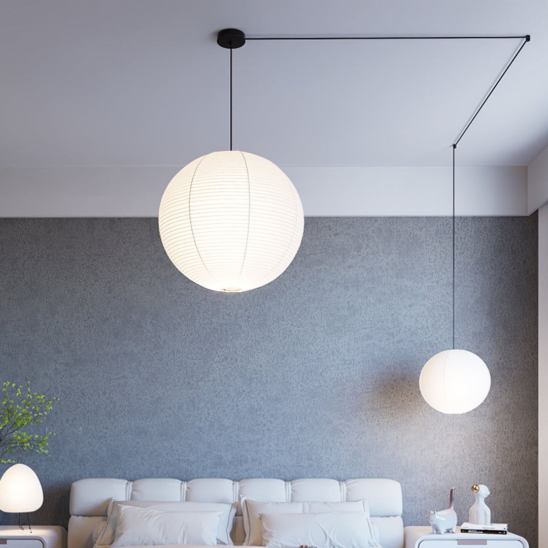 Lampa Wisząca z Papieru Washi A