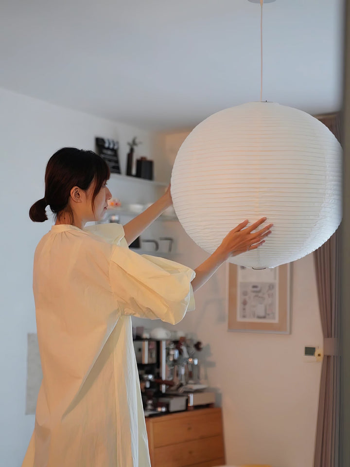 Lampa Wisząca z Papieru Washi A