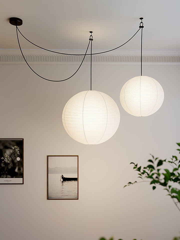 Lampa Wisząca z Papieru Washi A