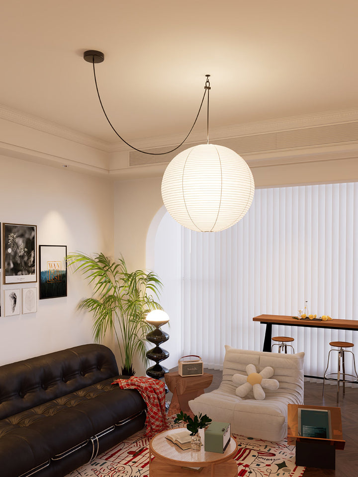 Lampa Wisząca z Papieru Washi A