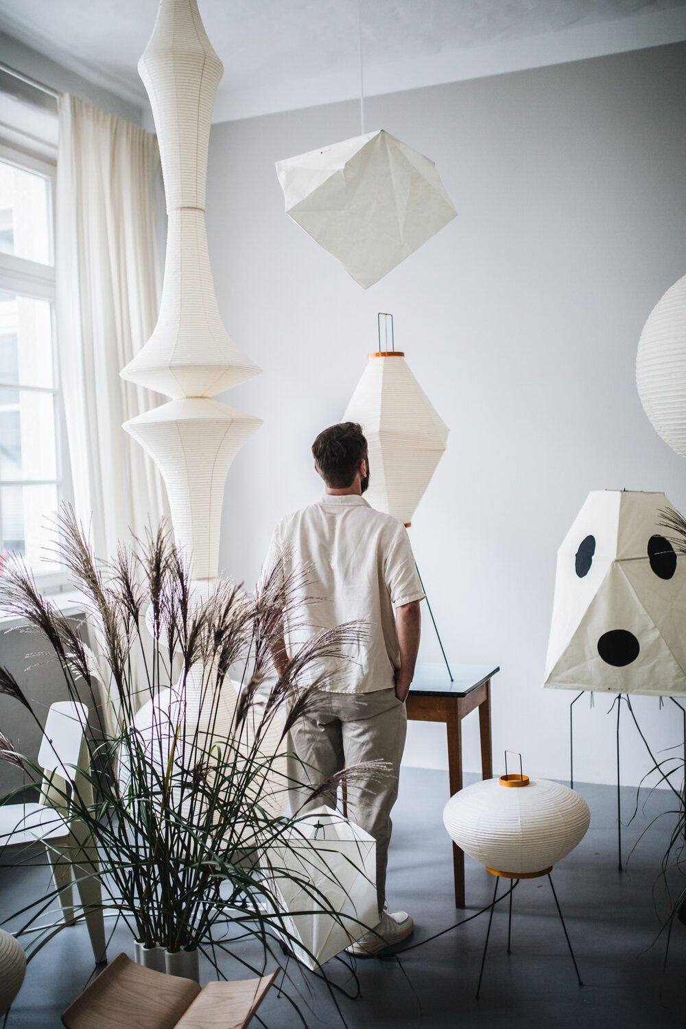 Lampa zwisająca Washi Paper E