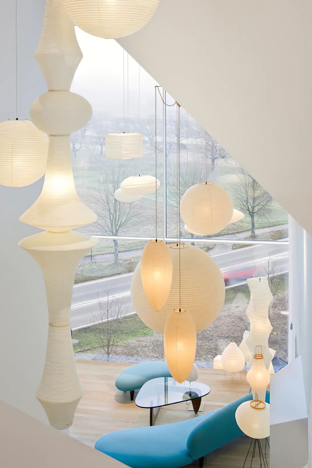 Lampa zwisająca Washi Paper E