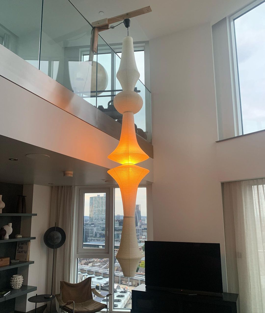 Lampa zwisająca Washi Paper E