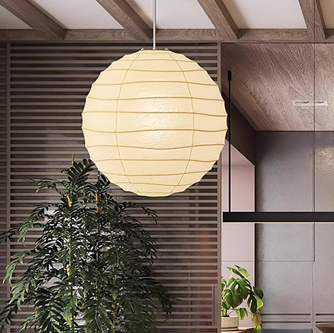Lampa wisząca z papieru washi