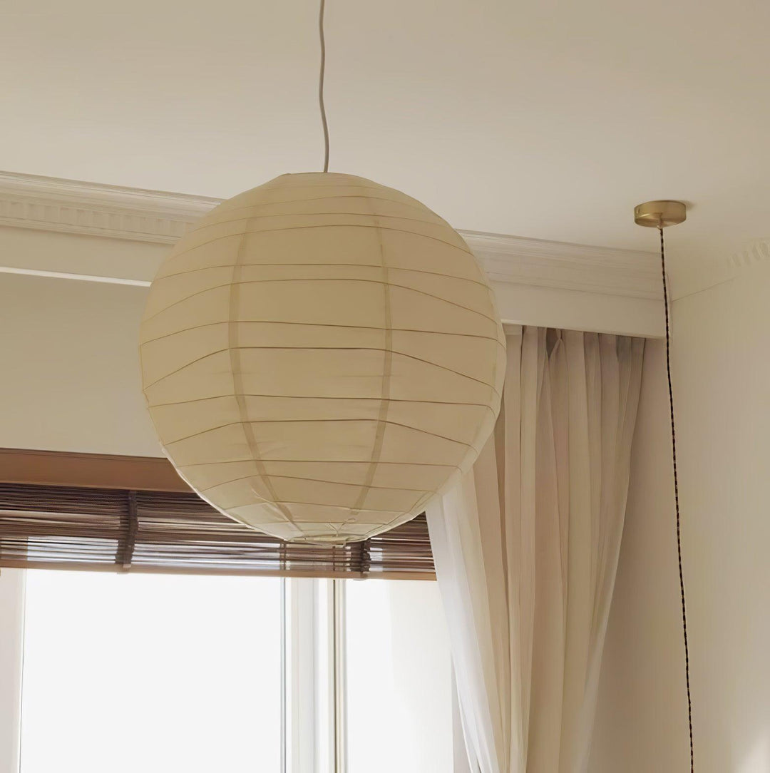 Lampa wisząca z papieru washi
