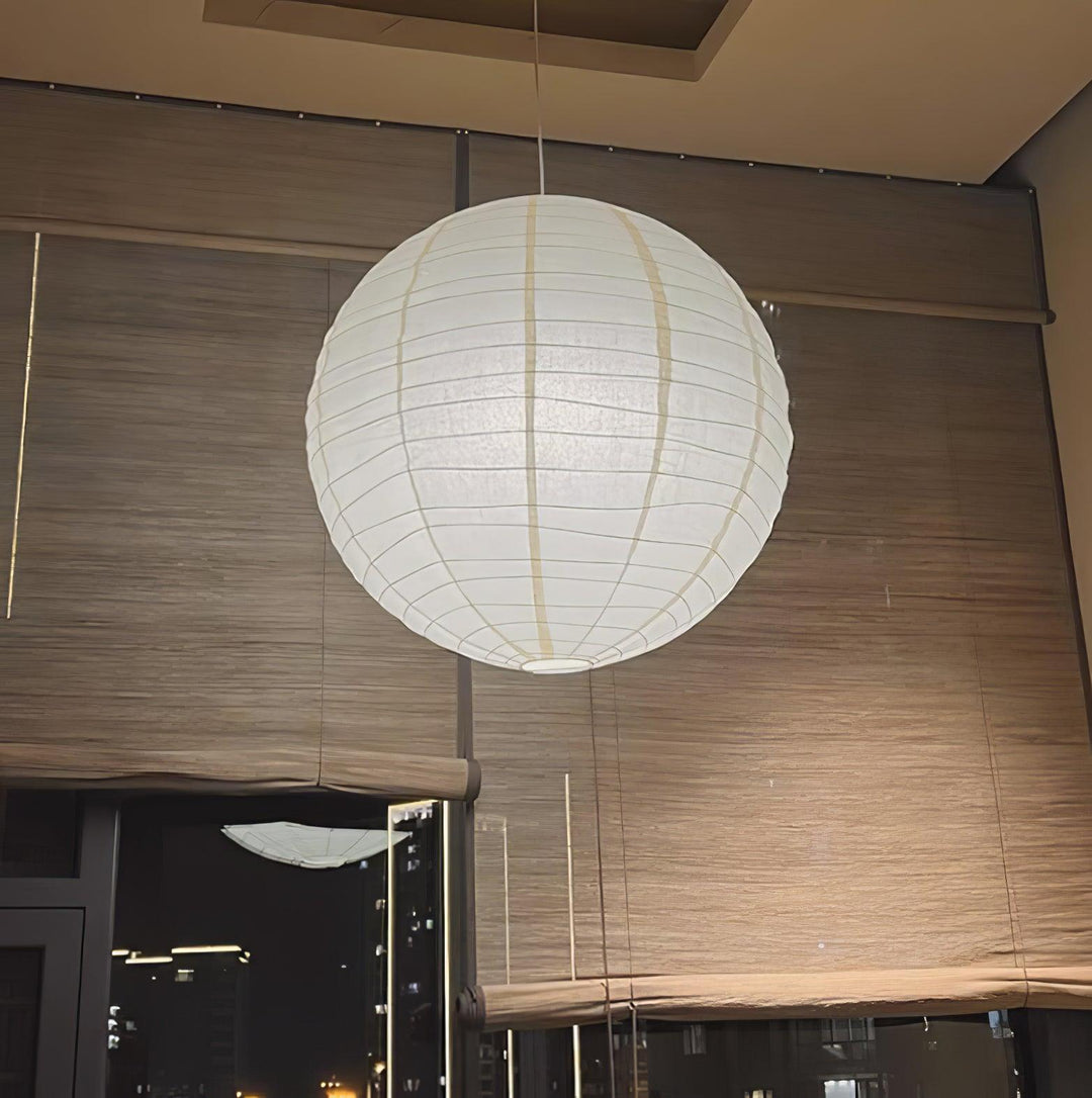 Lampa wisząca z papieru washi