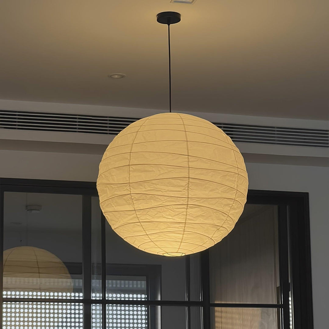 Lampa wisząca z papieru washi