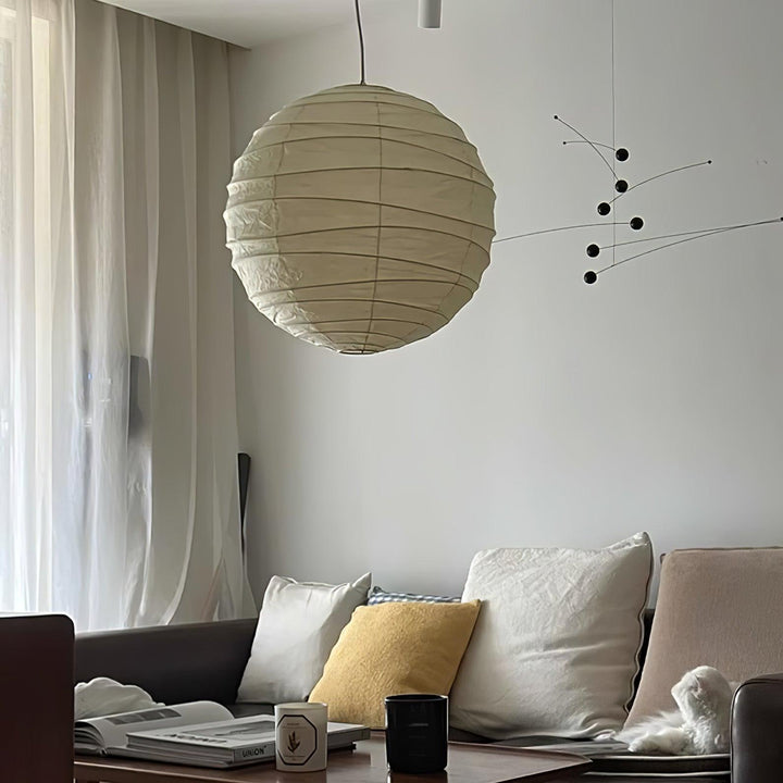 Lampa wisząca z papieru washi
