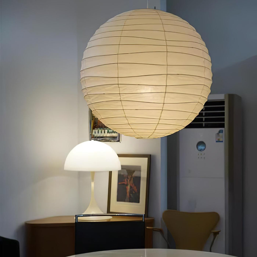 Lampa wisząca z papieru washi