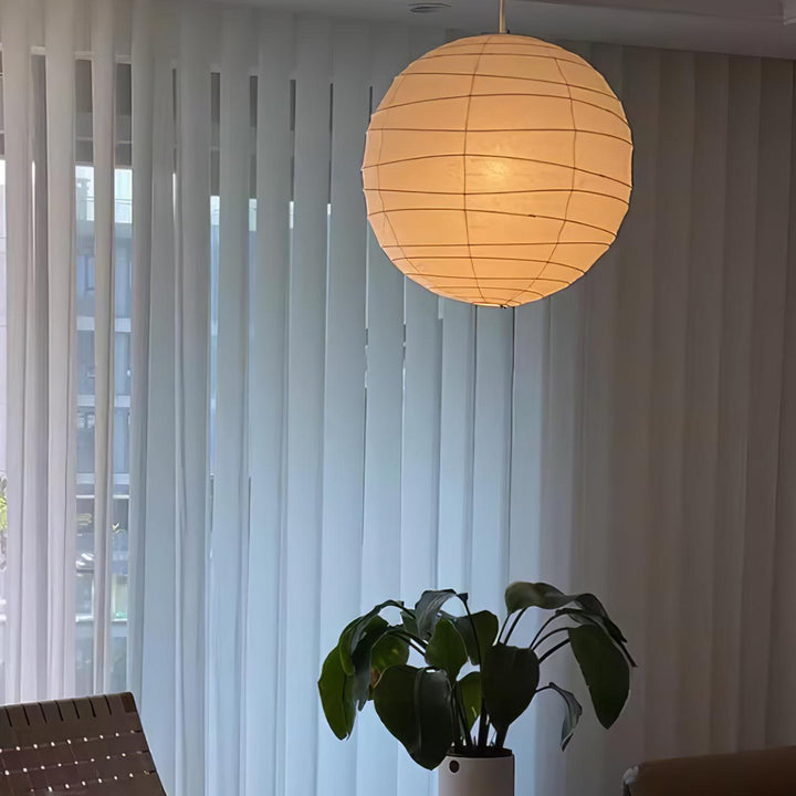 Lampa wisząca z papieru washi
