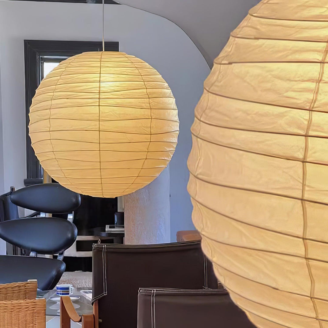 Lampa wisząca z papieru washi