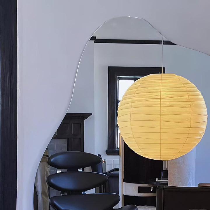 Lampa wisząca z papieru washi