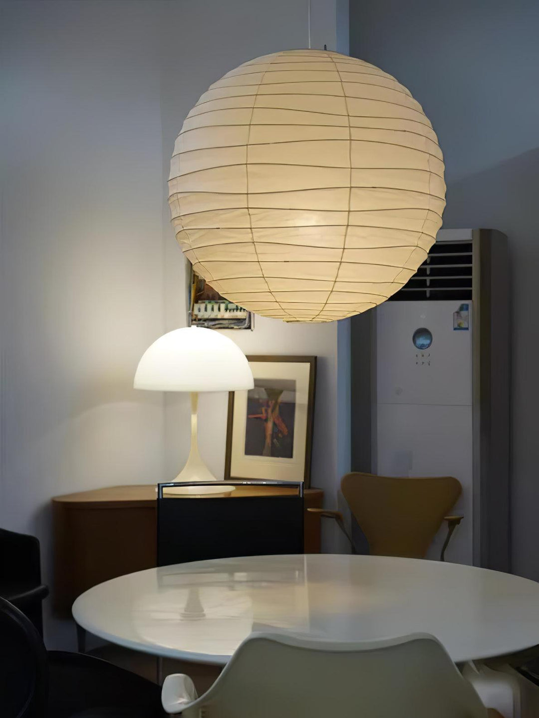 Lampa wisząca z papieru washi