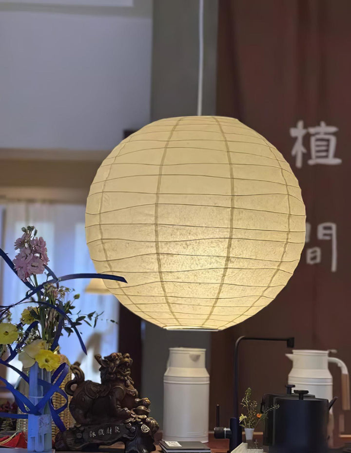 Lampa wisząca z papieru washi