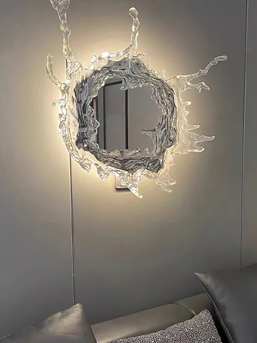 Lampa Ścienna Wodna Kropla Lusterko