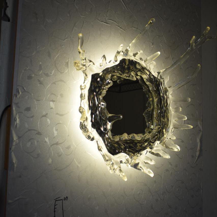 Lampa Ścienna Wodna Kropla Lusterko