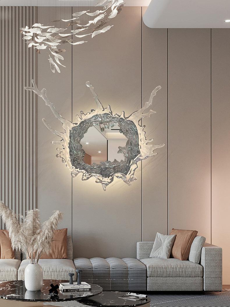 Lampa Ścienna Wodna Kropla Lusterko