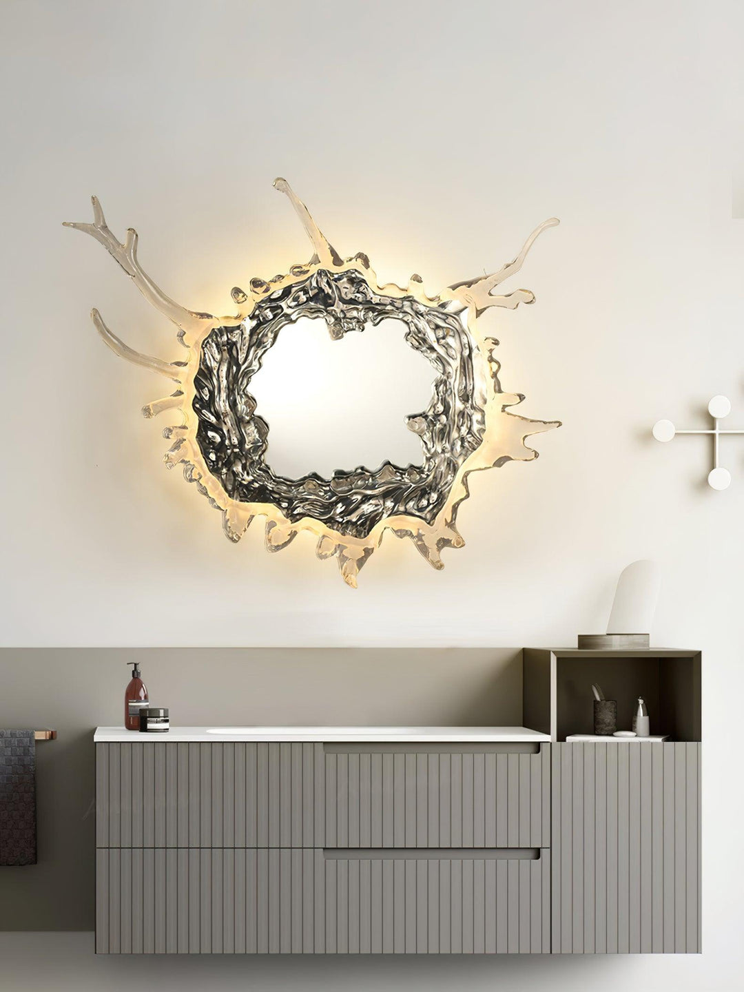 Lampa Ścienna Wodna Kropla Lusterko