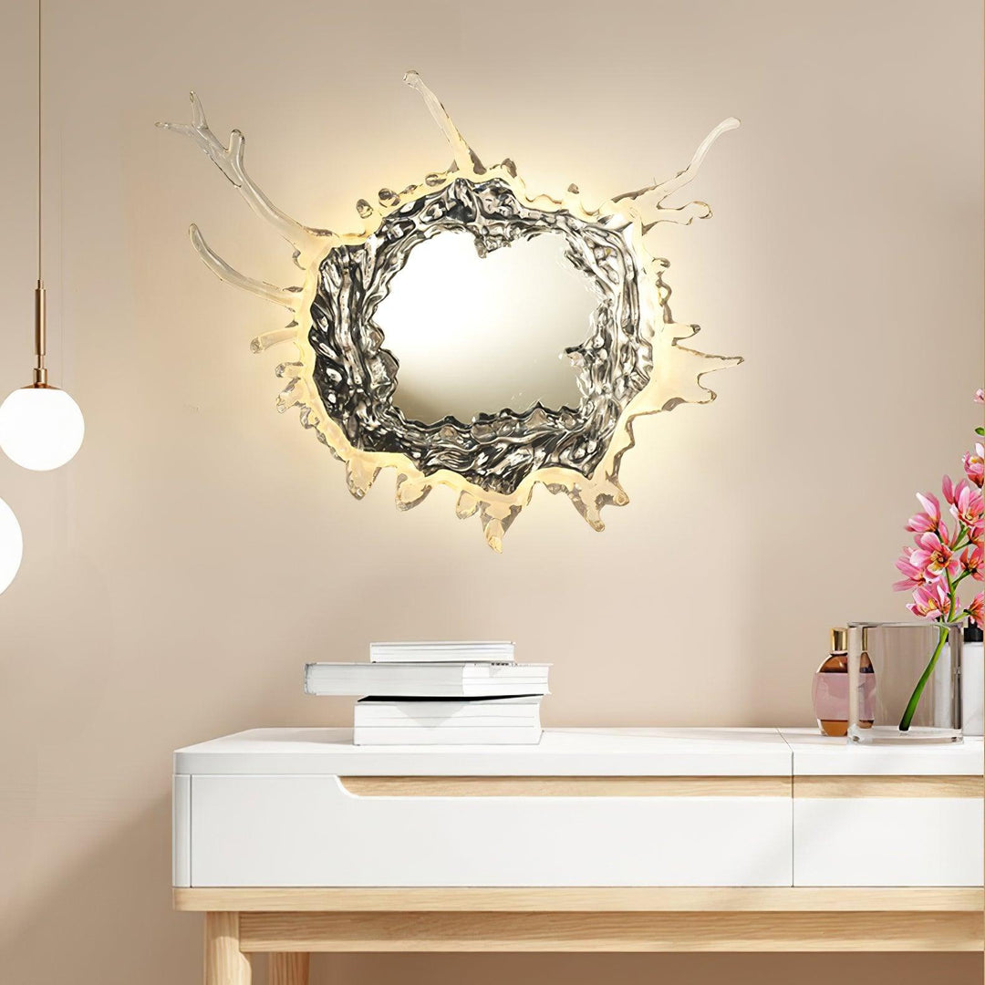 Lampa Ścienna Wodna Kropla Lusterko