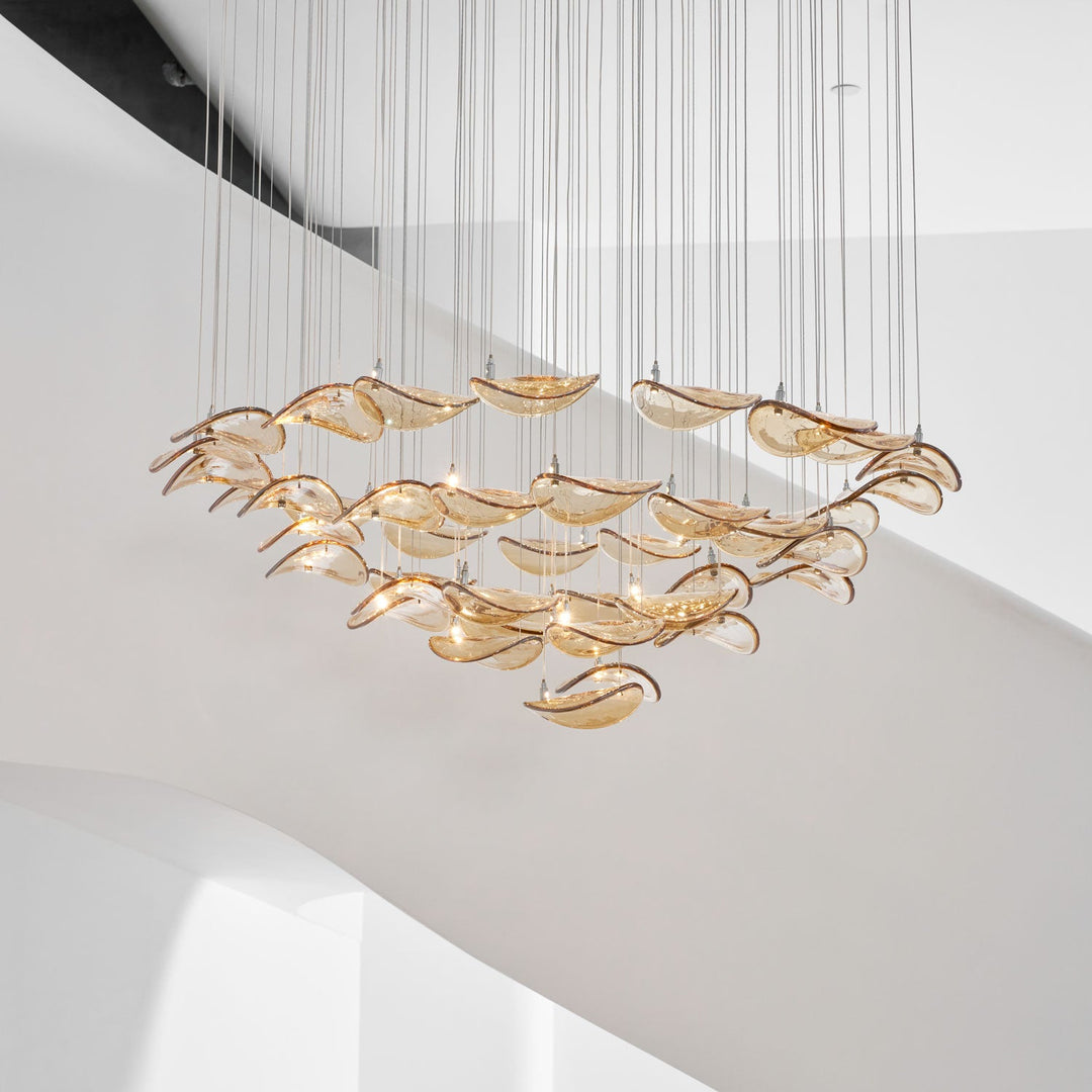 Lampa wisząca "Falujący Liść"