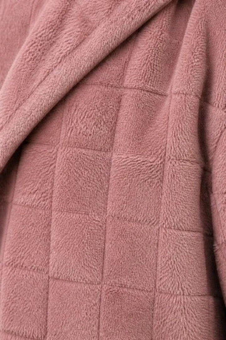 Plushden – Kardigan w kratę z miękkiego materiału