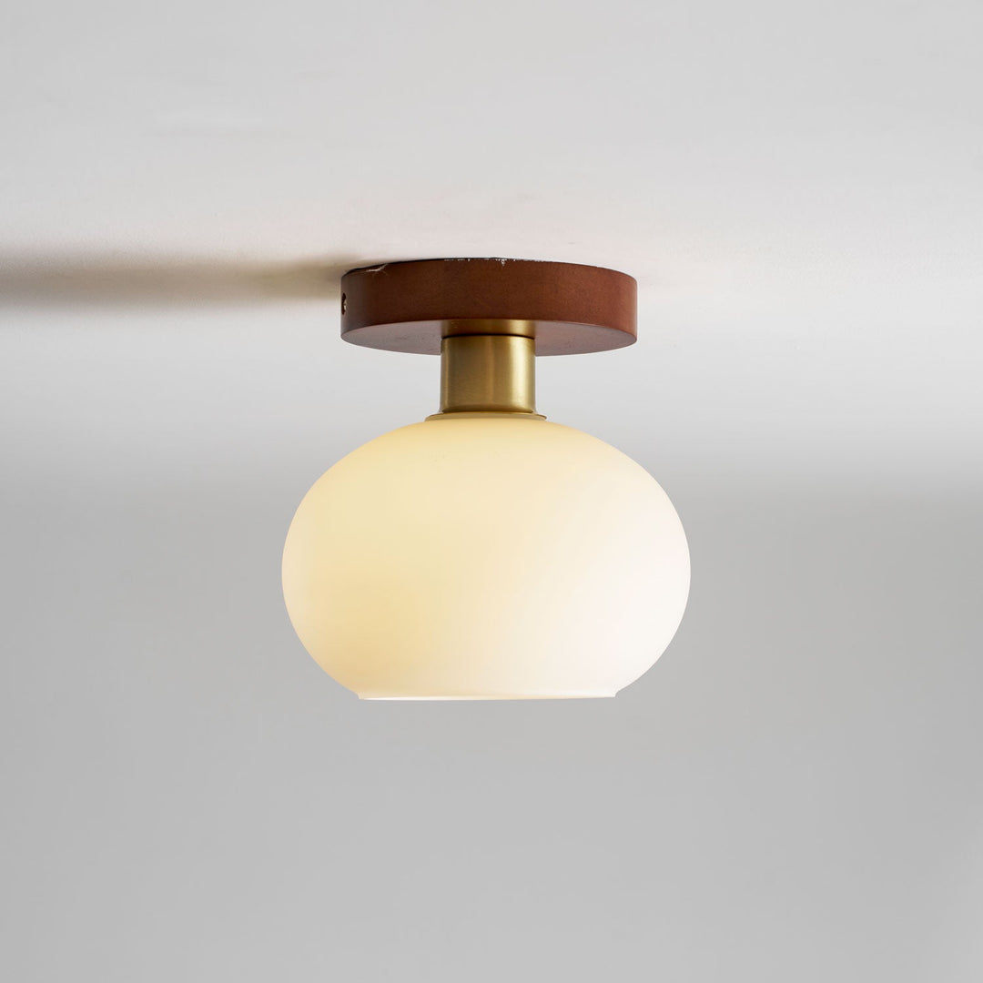 Biała Lampa Sufitowa Muszelkowa