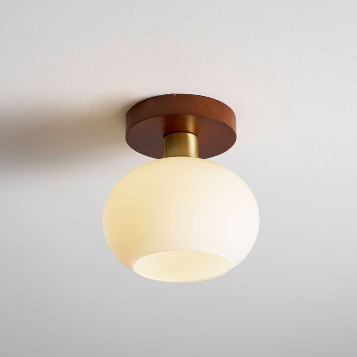 Biała Lampa Sufitowa Muszelkowa