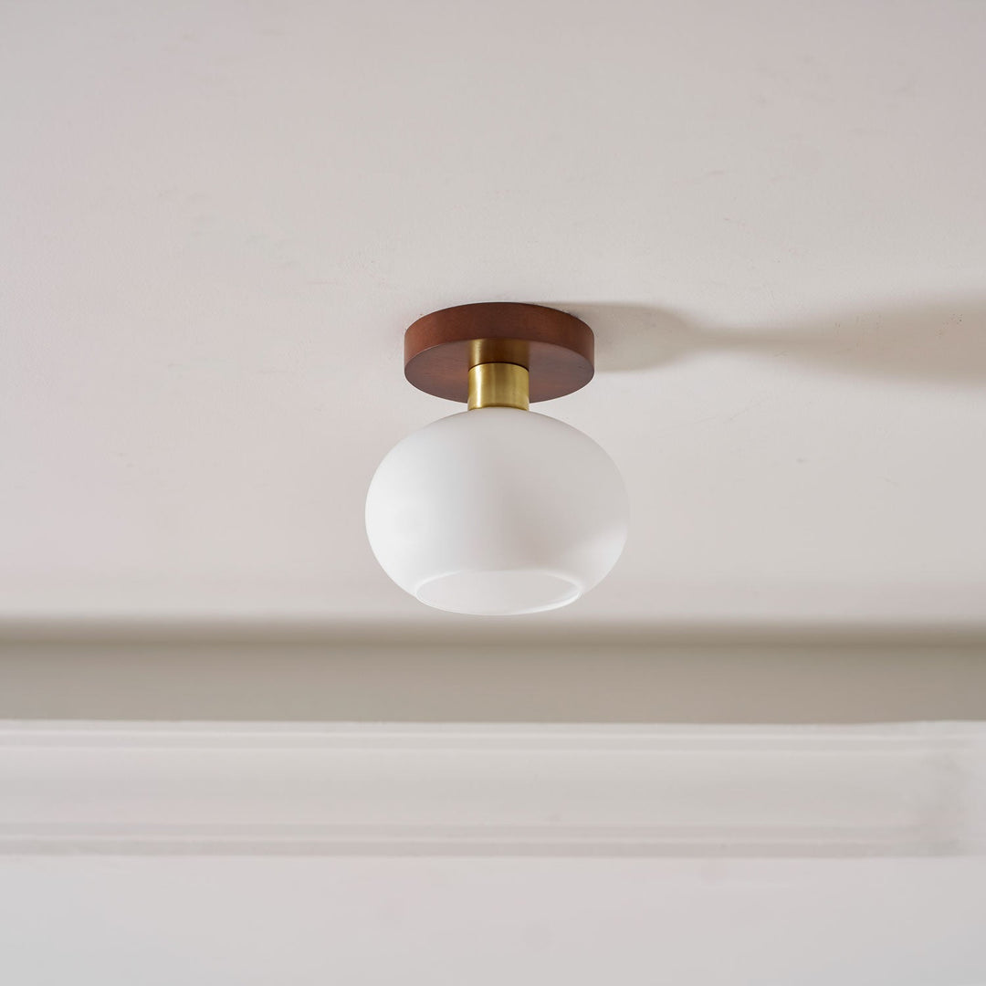 Biała Lampa Sufitowa Muszelkowa