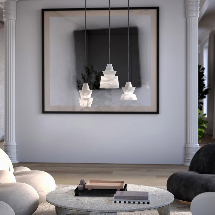 Lampa Wisząca Strata Alabaster