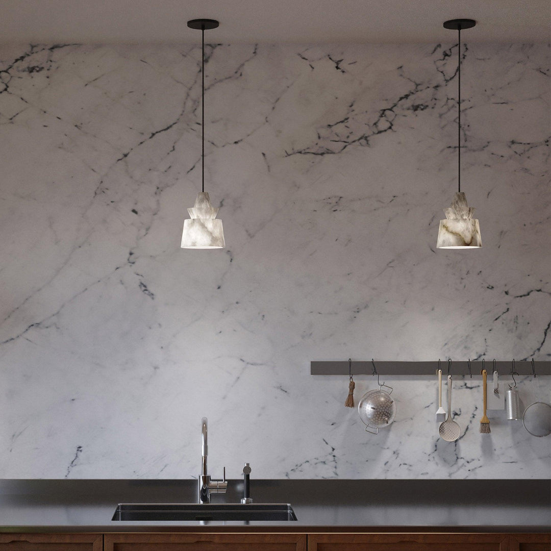 Lampa Wisząca Strata Alabaster