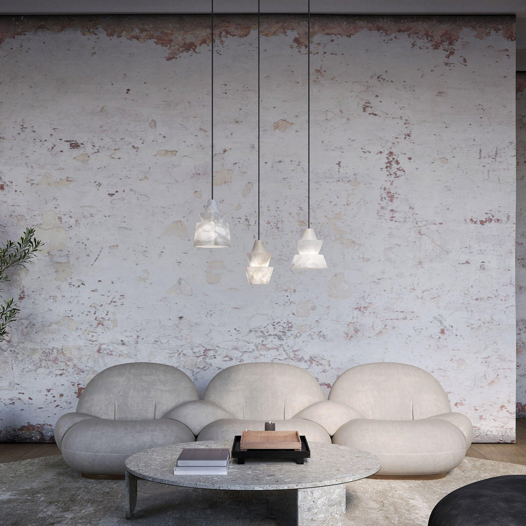 Lampa Wisząca Strata Alabaster