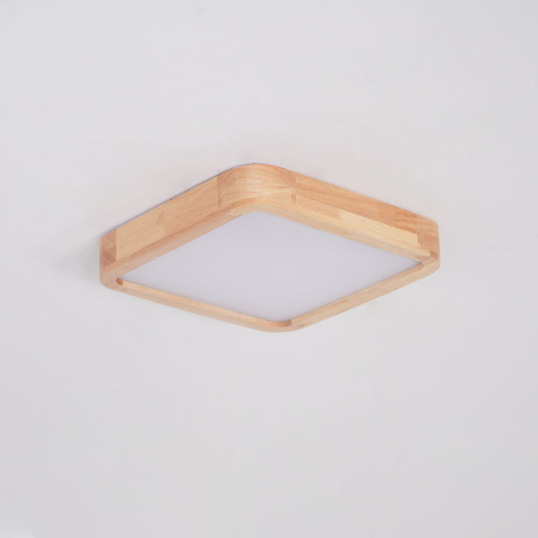 Drewniane Geometriczne Oświetlenie Sufitowe