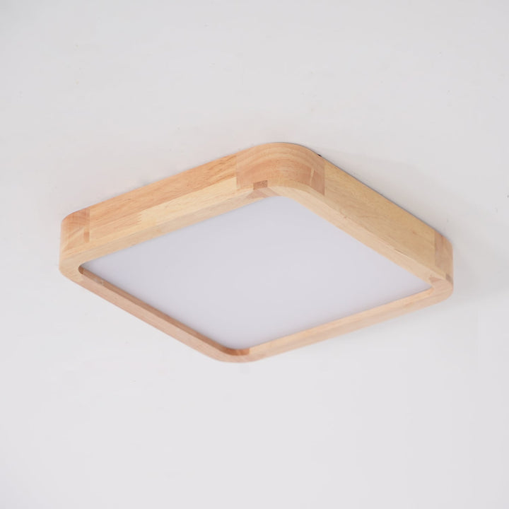 Drewniane Geometriczne Oświetlenie Sufitowe
