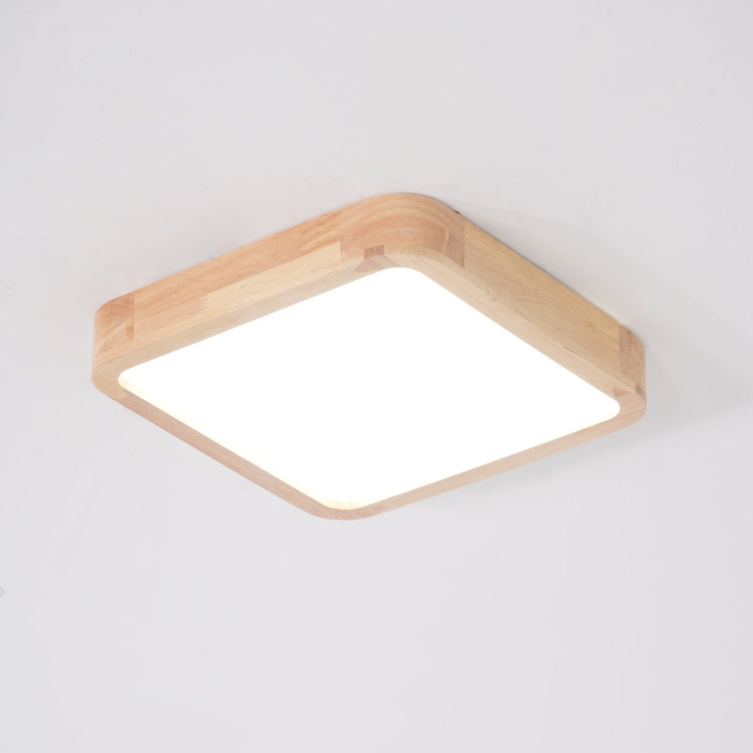 Drewniane Geometriczne Oświetlenie Sufitowe
