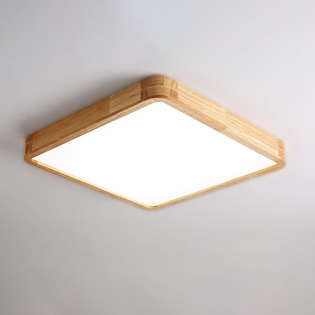Drewniane Geometriczne Oświetlenie Sufitowe