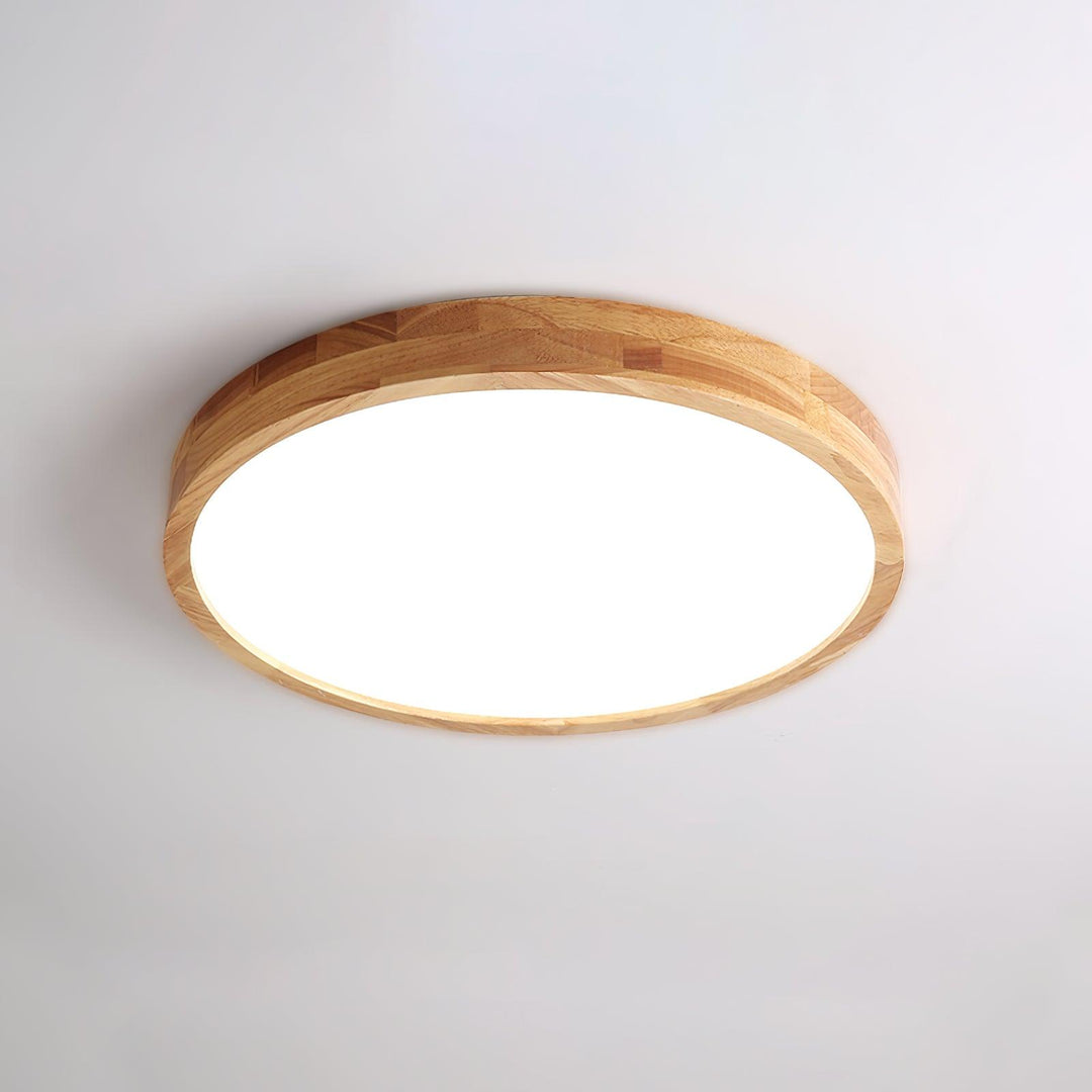 Drewniane Geometriczne Oświetlenie Sufitowe