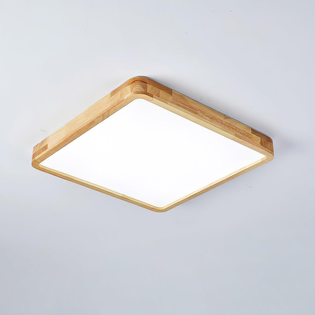 Drewniane Geometriczne Oświetlenie Sufitowe